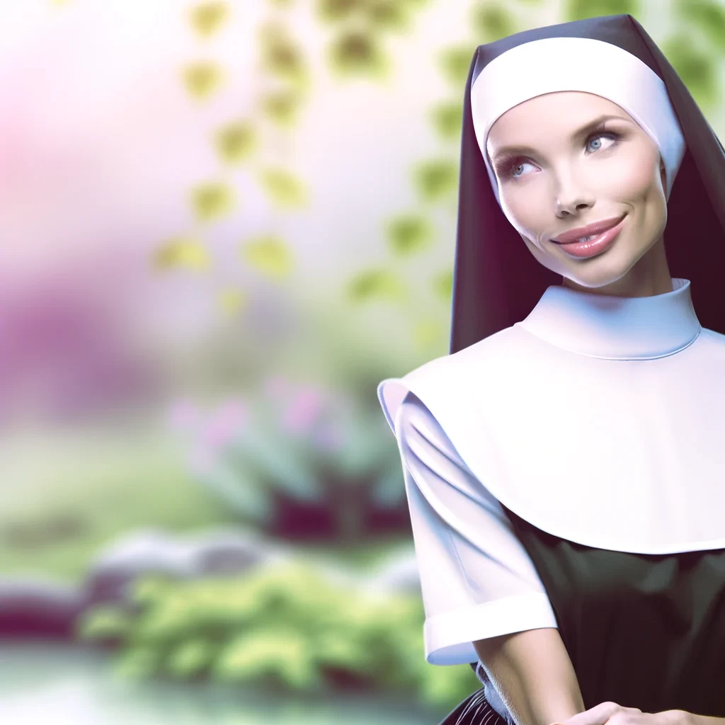 beautiful sensual nun